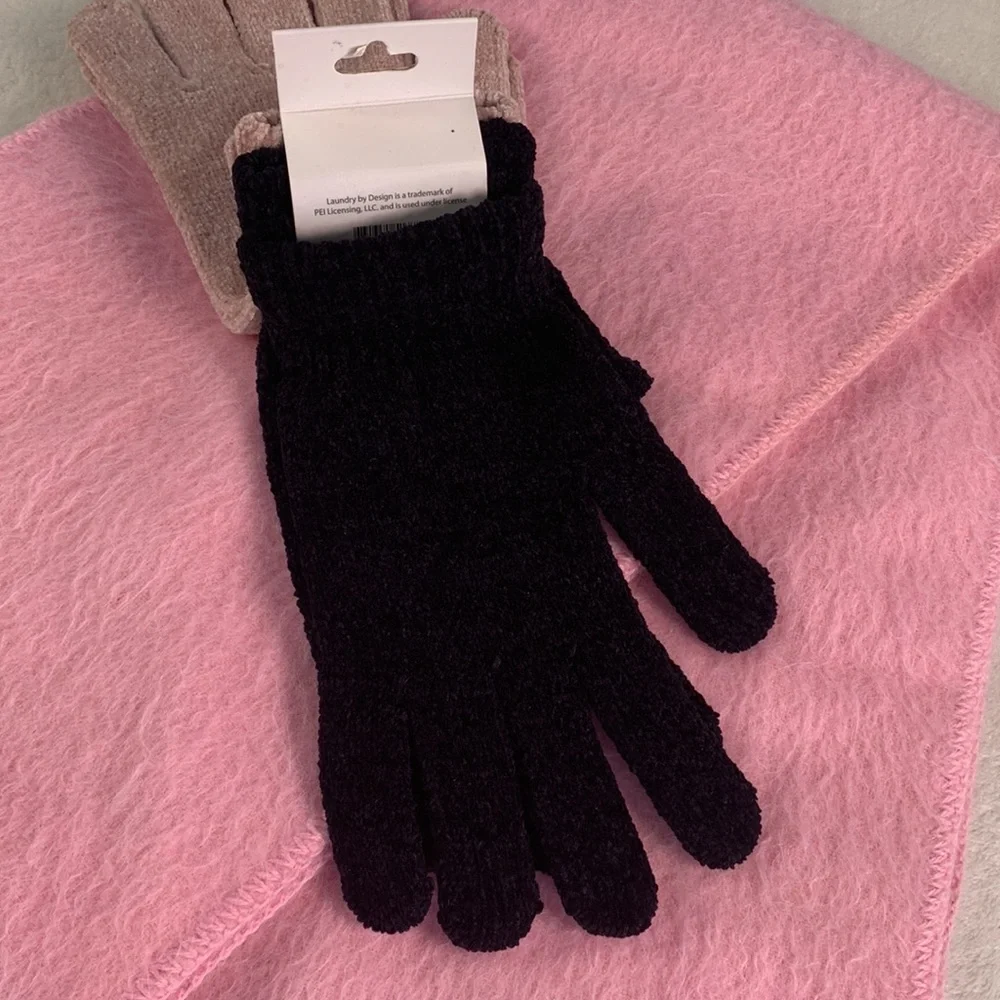 Camargo Peruvian Alpaca Fringe Scarf and Gloves
